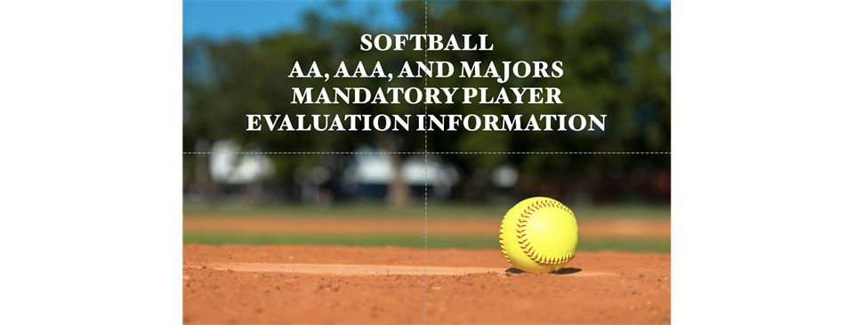 2023 Softball Player Evaluations